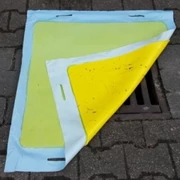 Csatornafedő elzáró lap