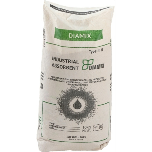 Diamix PLUS ipari abszorbens 10 kg / zsák szórható felitató granulátum