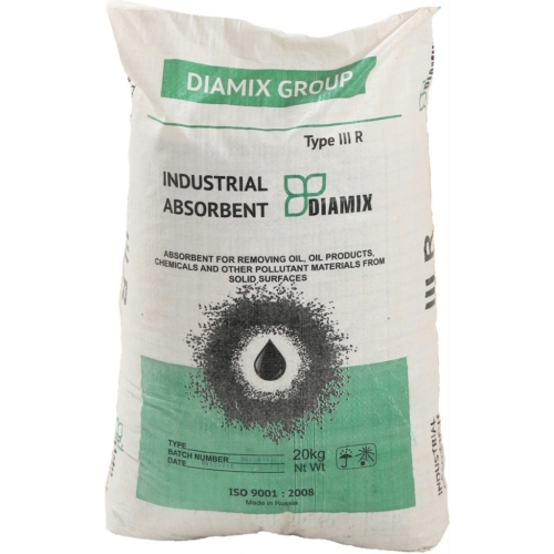 Diamix UNIVERSAL ipari abszorbens 20 kg / zsák szórható felitató granulátum